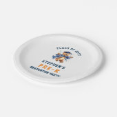 Pre-K Afstuderen Schattigee Teddy Party Papieren Bordje (Gekanteld)