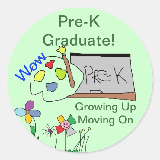 Pre-K Afstuderen Stickers (Voorkant)