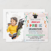 Pre k Afstuderen uitnodiging (Voorkant / Achterkant)