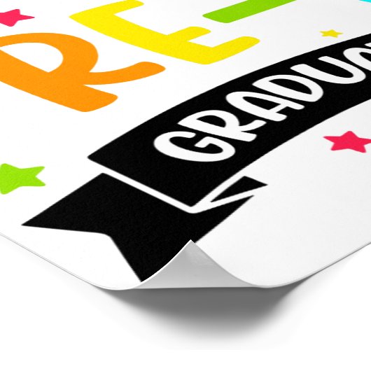 Pre K Afstuderen Voorschoolse 2024 Afstuderen Cade Poster (Hoek)