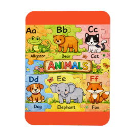 Pre-K Animal Alphabet Fridge Magnet Magneet