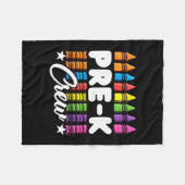 Pre-k bemanning leraar kinderen peuter team terug  fleece deken (Voorkant (Horizontaal))