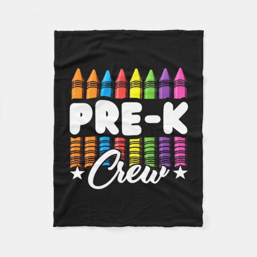 Pre-k bemanning leraar kinderen peuter team terug  fleece deken (Voorkant)