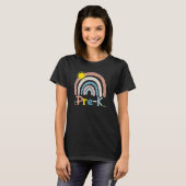 Pre K Boho Rainbow Teacher Student Happy First Day T-shirt (Voorkant volledig)