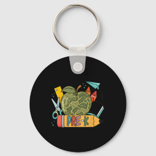 Pre-k Camo terug naar school cadeaus leraar eerste Sleutelhanger