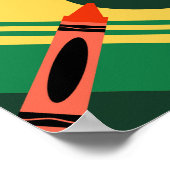 Pre-K Crayola foto lijst Poster (Hoek)