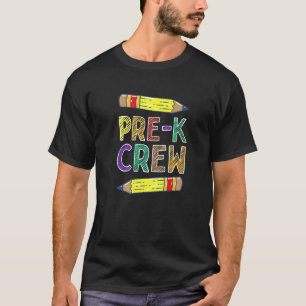 Pre K Crew Prek leraren terug naar school T-shirt