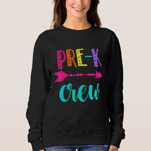 Pre-K Crew Teacher Eerste Dag van de School Trui (Voorkant)