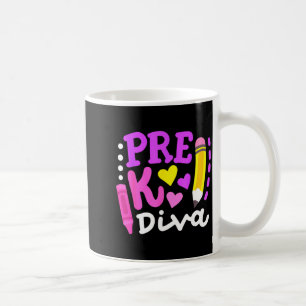 Pre-k diva grappige welkom terug naar school lerar koffiemok