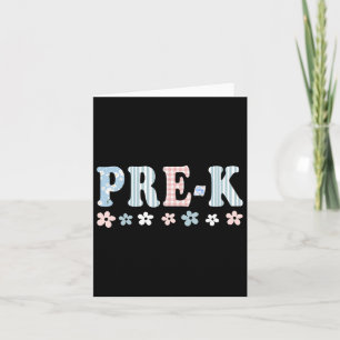 Pre-k eerste schooldag kleuterleidster student kaart