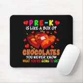Pre-k Funny Box Of Chocolates Valentine's Day Teac Muismat (Met muis)