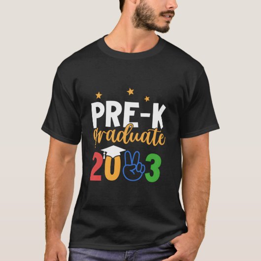 Pre-K Graduate Grad Pre-K Graduation 2023 Last Day T-shirt (Voorkant)