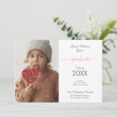 Pre-K Graduate Simple Children Photo Announcement (Staand voorkant)