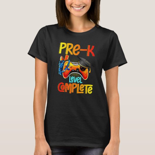 Pre-K Graduation Gamer Level Complete Video Game G T-shirt (Voorkant)