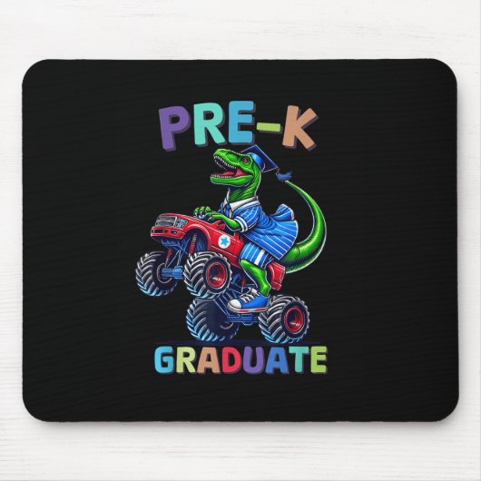 Pre-k Graduation Monster Truck Dinosaur Boys Kids  Muismat (Voorkant)