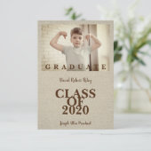 Pre-K Graduation Simple Photo Shandy Textile (Staand voorkant)