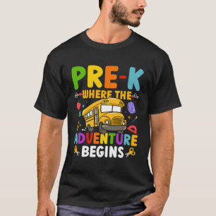 Pre K Grappige Basisschool Bus Driver Leraar K T-shirt