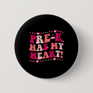 Pre-k heeft mijn hart grappige Valentijnsdag leraa Ronde Button 5,7 Cm