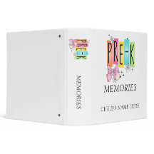 Pre-K Herinneringen Aangepaste naam kind 3-ringban