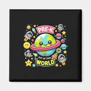 Pre-k is buiten deze wereld ruimte planeten leraar magneet