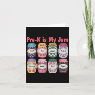 Pre K is mijn jam terug naar school leraar leerlin Kaart