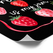 Pre K Is My Jam Aardbei Fruit Leraar Student Poster (Hoek)