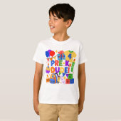Pre-K Kerel Verjaardag & Eerste Dag op School T-sh T-shirt (Voorkant volledig)