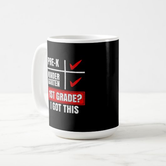 PRE-K KINDER GARTEN 1E KLAS? IK HEB DIT KOFFIEMOK (Voorkant links)