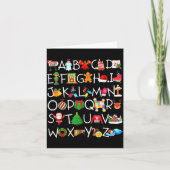 Pre-k Kindergarten Teachers Students Kids Christma Kaart (Voorkant)