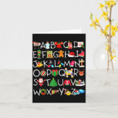 Pre-k Kindergarten Teachers Students Kids Christma Kaart (Gele Bloem)