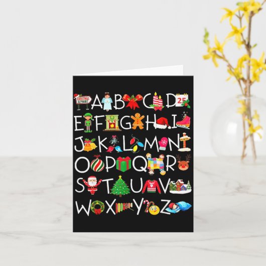 Pre-k Kindergarten Teachers Students Kids Christma Kaart (Gele Bloem)