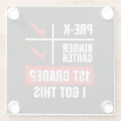 PRE-K KLEUTERSCHOOL 1E KLAS? IK HEB DIT GLAZEN ONDERZETTER (Achterkant)