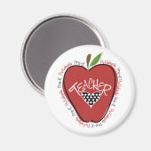 Pre-K leraar Red Apple Magneet (Voorkant / Achterkant)