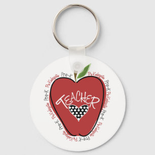 Pre-K leraar Red Apple Sleutelhanger