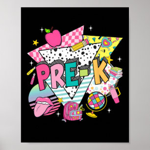 Pre K leraar student terug naar school eerste dag  Poster