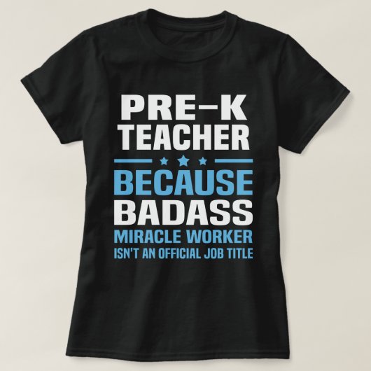 Pre-K leraar T-shirt (Design voorkant)