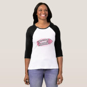 Pre K leraar T Shirt - roze polaire dot Crayon (Voorkant volledig)