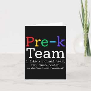 Pre-K leraar team als een normale kleuterschool te Kaart