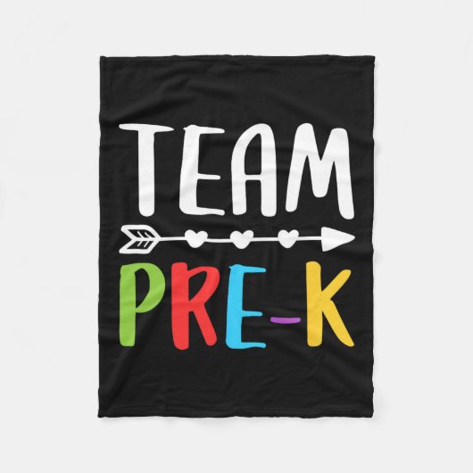 Pre-K leraar terug naar school Fleece Deken (Voorkant)