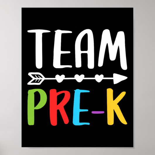 Pre-K leraar terug naar school Poster (Voorkant)
