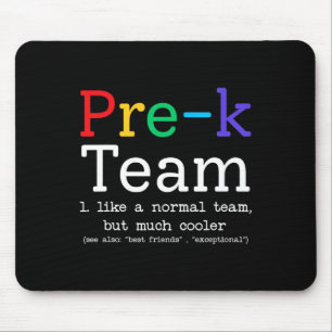Pre-k Leraren Team Als Een Normale Peuterspeelzaal Muismat