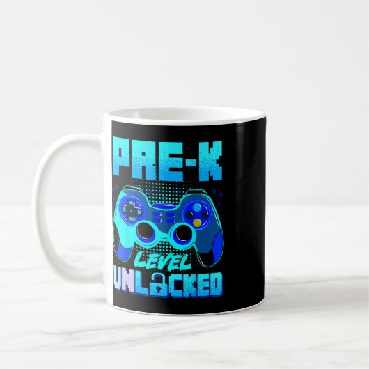 Pre-k Level Unlocked Preschool Gamer Boy First Day Koffiemok (Links)