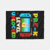 Pre-k Level Unlocked Video Gamer Boys Kids Ck To S Fleece Deken (Voorkant (Horizontaal))