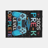 Pre-k Niveau Compleet Videogamer Jongen Afstuderen Fleece Deken (Voorkant (Horizontaal))