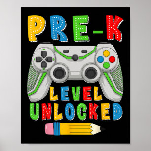 Pre-k-niveau ontgrendeld Ck naar school jongens Pr Poster