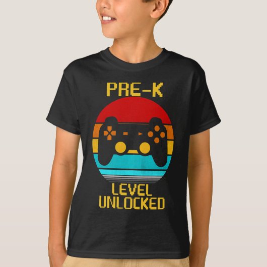 pre-k niveau ontgrendeld t-shirt (Voorkant)