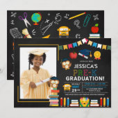 Pre-K Photo Afstuderen Chalkboard Kaart (Voorkant / Achterkant)