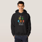 Pre K Preschool Cute Puzzle School Teacher Appreci Hoodie (Voorkant volledig)