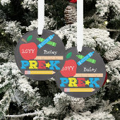 Pre-K Preschool Keepomwille Chalkboard Colorful Ornament