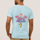 Pre-K Princess Back to School Rainbow Crown T-shirt (Achterkant)